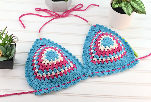 Ravelry Halter Bikini Top Pattern By Maggie Haskell