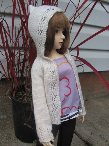 Pattern #131 Lace Hoodie for MSD sized Dolls