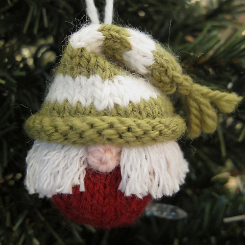 Knit Elf Ornament