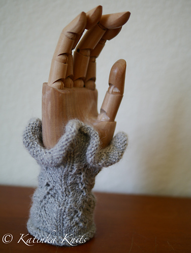 Ruffled, Vine Lace Wrist Warmers