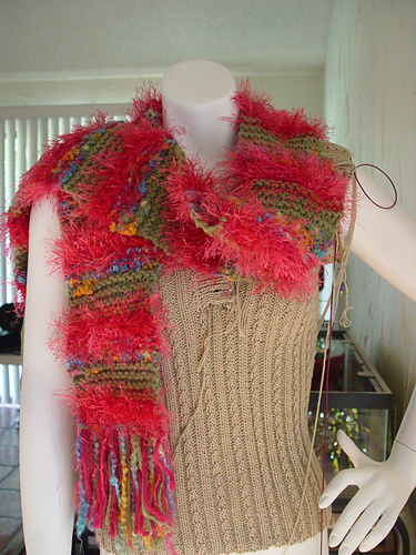 #02 Multi-Yarn Striped Hat & Scarf