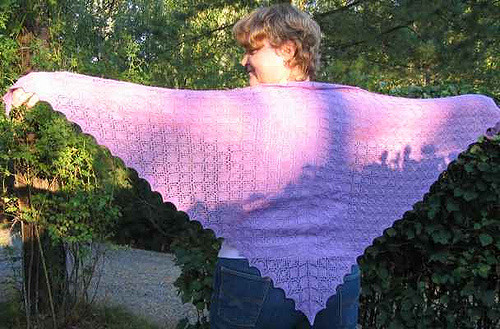 Leaves and Flowers Shawl