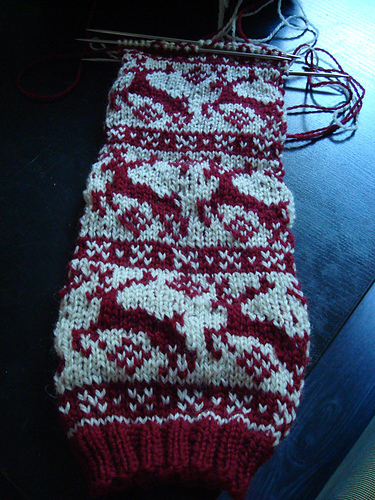 Ravelry: reindeer socks pattern by Sandra Jäger