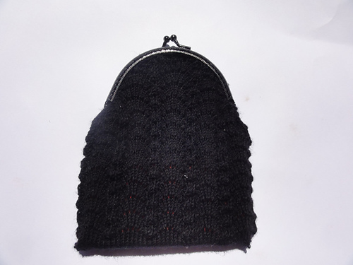 Silk Bag Purse, Knitted photo 3