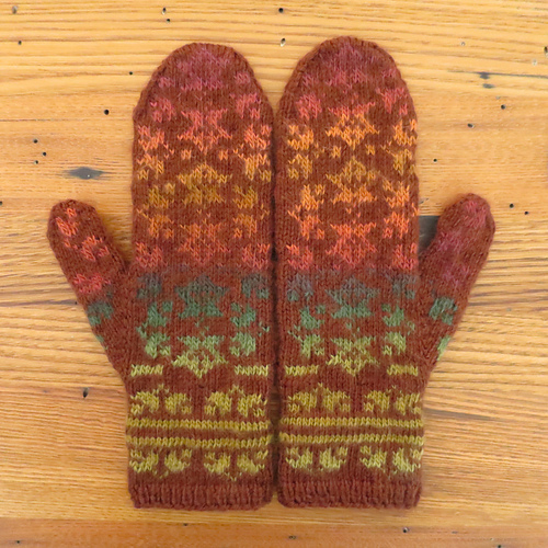 Falling Leaves Mittens