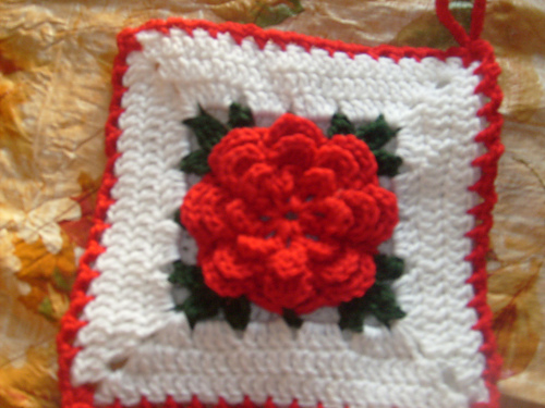 Rose Potholder