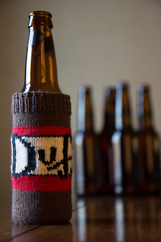Duff beer koozy
