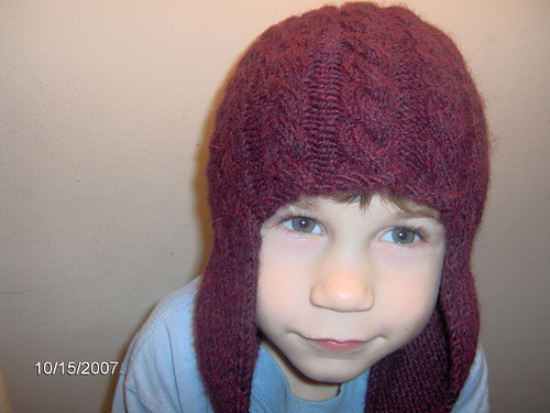 Easy Cabled Flap Hat