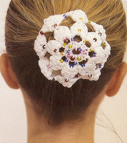 Snowflake Ballet Bun Cover