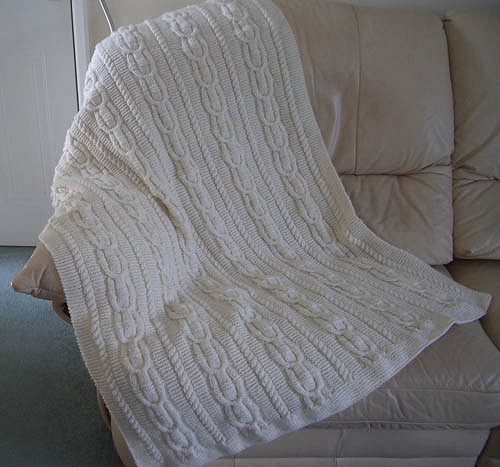 Cabled Throw