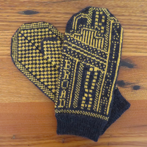 Lights on Broadway Mittens