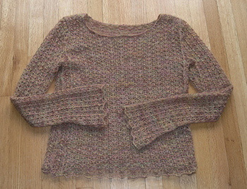 20 Lacy White Sweater with Bell Sleeves