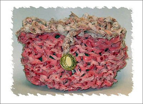 Fabric Knit Tiny Bag