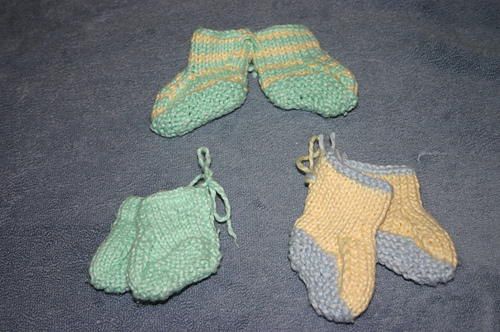 Simple Baby Booties