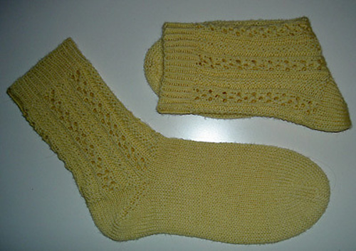 Clover Lace Rib Socks