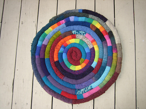 Ravelry: Labyrinth Circle Rug pattern by Leigh Radford