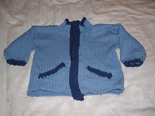 Zipped Jacket with Contrasting Edges