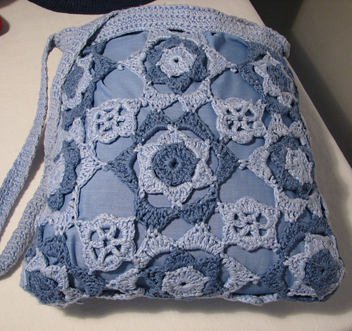 Design E - Flower Motif Shoulder Bag