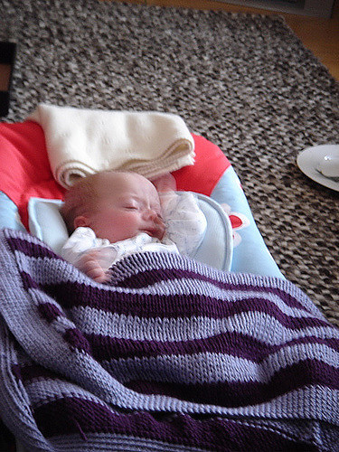 Cozy Striped Baby Blanket