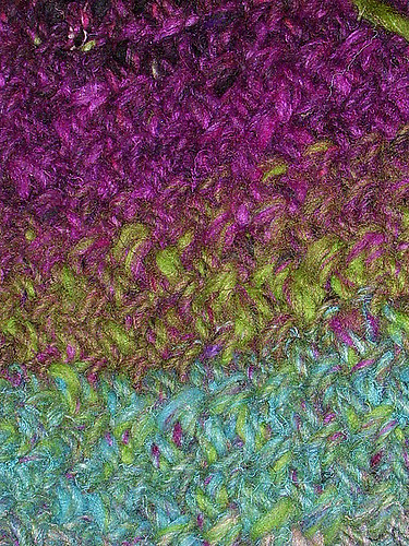 Herringbone Scarf with Pom-Pom Fringe