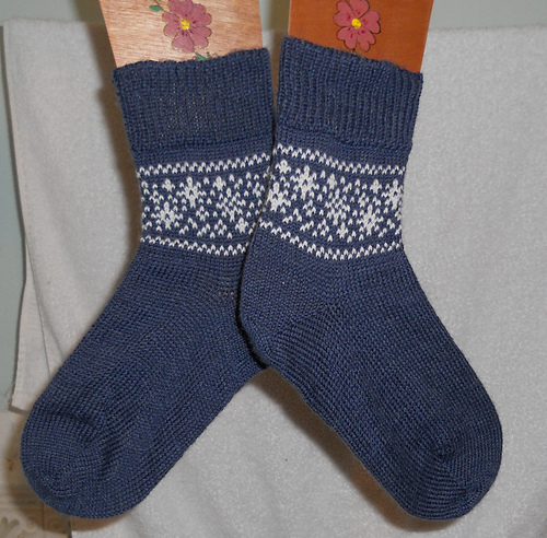 Hybrid fairisle CSM sock