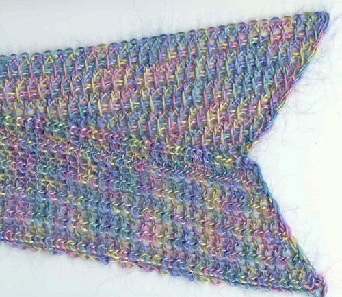 Bias brioche bookmark or scarf