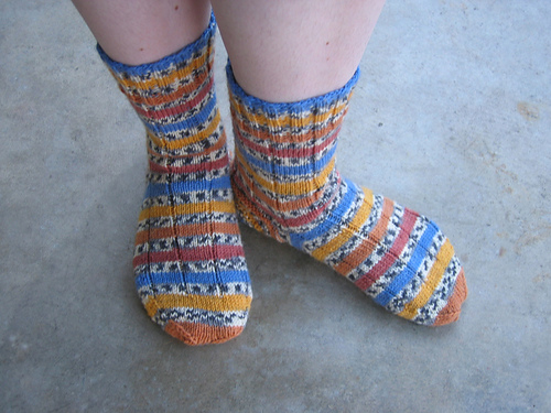 Winging Worsted Weight Socks (formula)