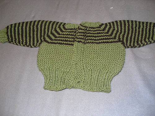 Top-Down Preemie Cardigan
