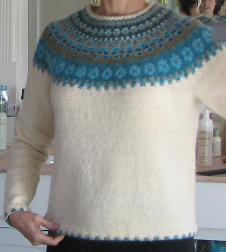 Ravelry: The Blue Shimmer Yoke Pullover POC pattern by Anna-Lisa ...