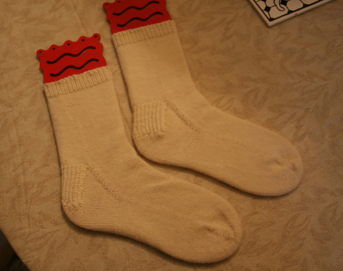 Slip Stitch Heel Basic Socks