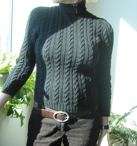 Cable-Stitch Classic Sweater