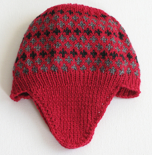 A Patterned Helmet to Match Baby's Mittens