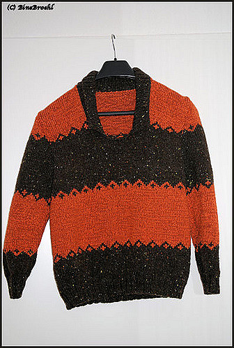 Herrenpulli aus Hauswolle/Allround, Modell 34