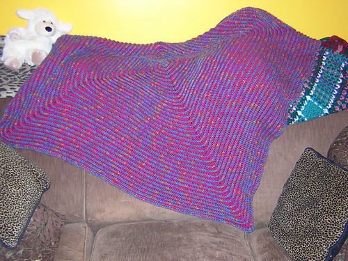 Crazy Squares Afghan