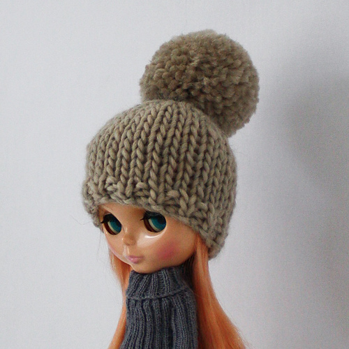 Bulky Bobble Hat for Blythe