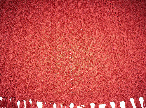 #08 Cabled Poncho