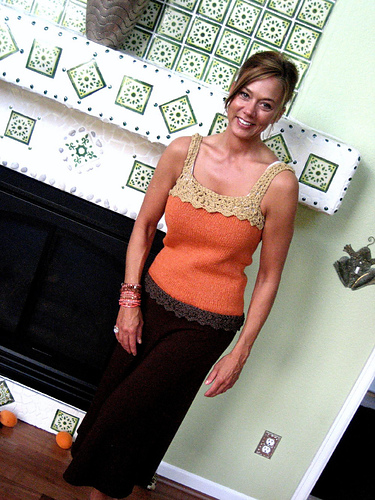 Lace Trimmed Tank Top