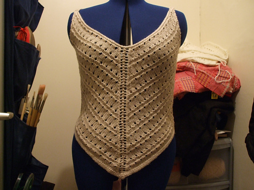 Design J - Long or Cropped Lace Tank Top