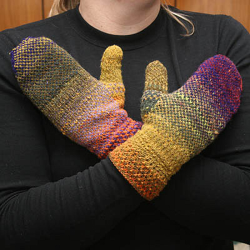 Cynthia's Simple Kureyon Colourwork Mittens