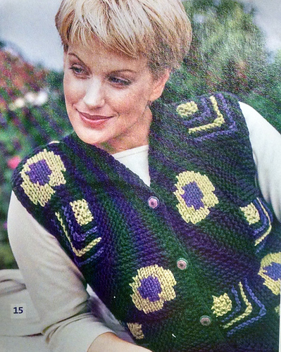 #15 Mitered Intarsia Vest