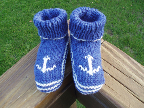Anchor Bootees