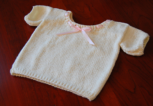 Ribbon-tied wool vest