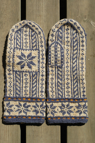 Mittens with stars and stripes chart photo 3