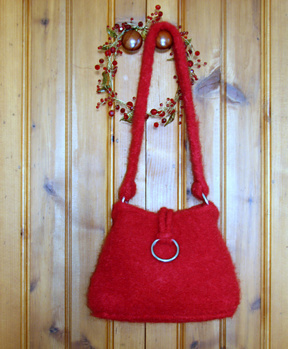 Knitted and Felted Shoulder Bag/Purse #4 photo 2