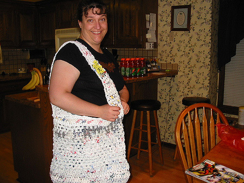 Recycled Plastic Grocery Tote Bag