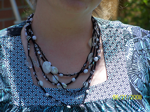 Simple Beaded Crochet Necklace