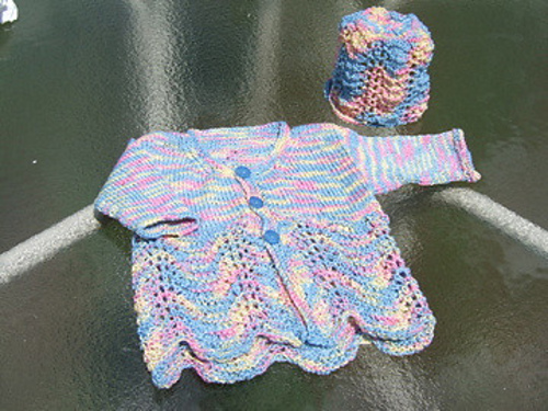 Feather and Fan Preemie Cap