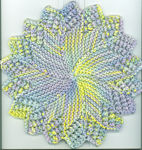 Solstrålesykk Dishcloth - byshbknitsFlickr