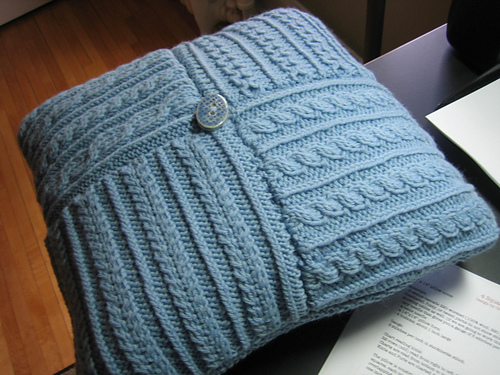 Four Square Cabled Pillow