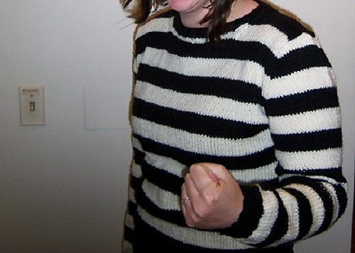 31 Striped Black and White Sweater
